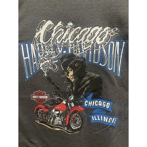 Men’s Harley Davidson Shirt Chigago Illinois Sz Med